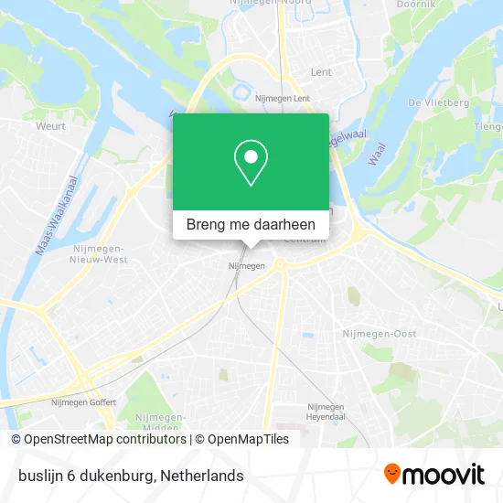 buslijn 6 dukenburg kaart