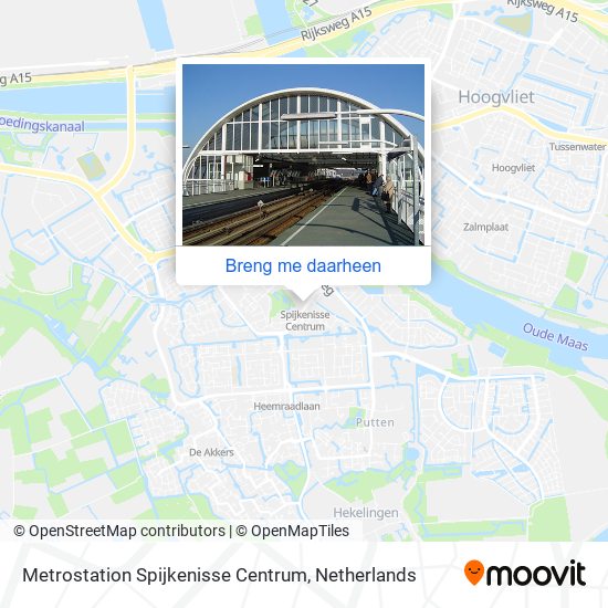 Metrostation Spijkenisse Centrum kaart