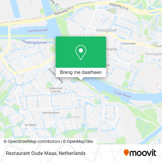 Restaurant Oude Maas kaart