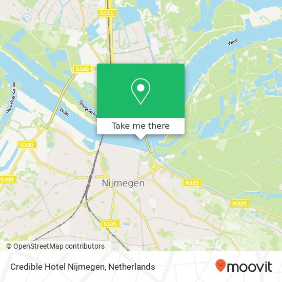 Credible Hotel Nijmegen kaart