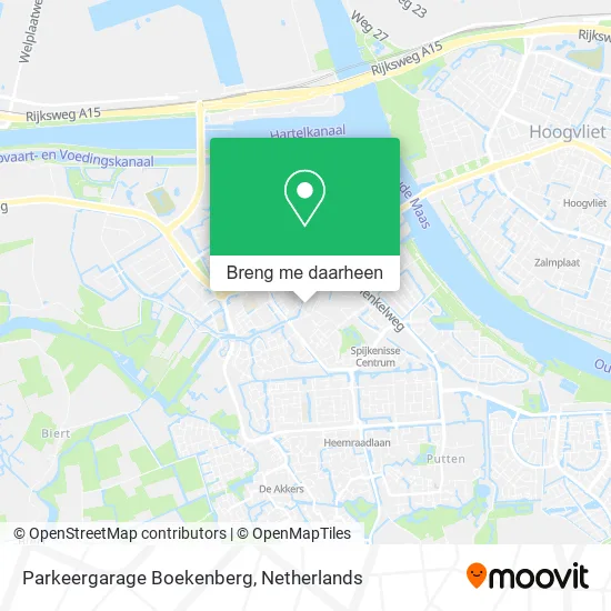 Parkeergarage Boekenberg kaart