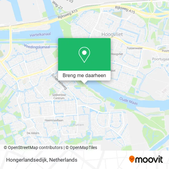 Hongerlandsedijk kaart
