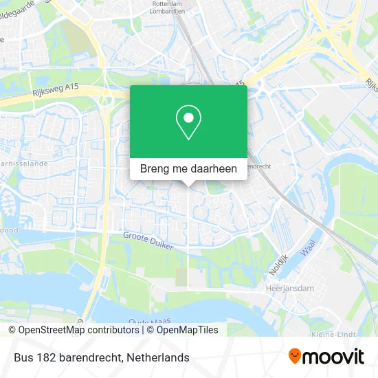 Bus 182 barendrecht kaart