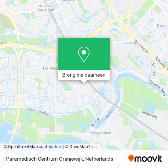 Paramedisch Centrum Oranjewijk kaart