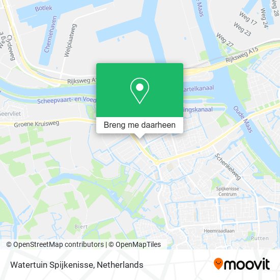 Watertuin Spijkenisse kaart