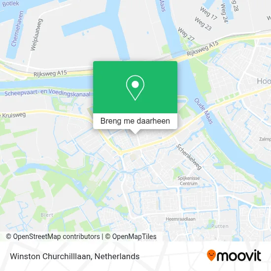 Winston Churchilllaan kaart