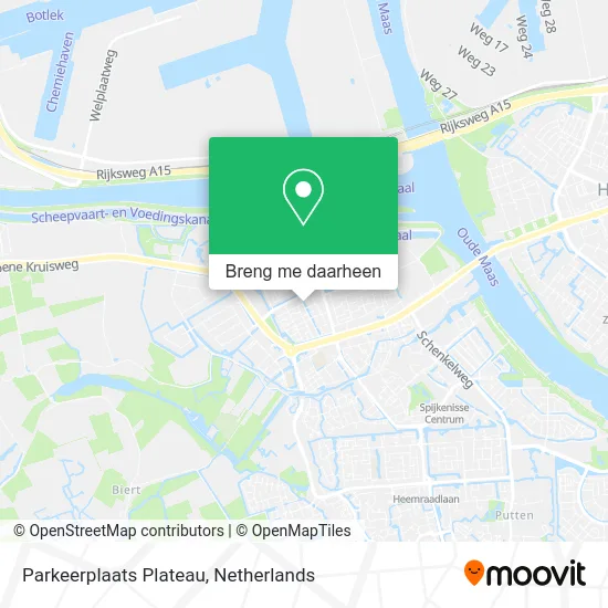 Parkeerplaats Plateau kaart