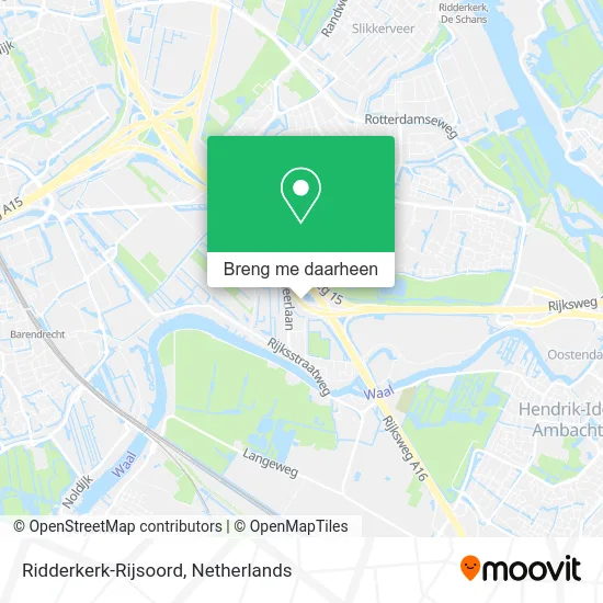 Ridderkerk-Rijsoord kaart