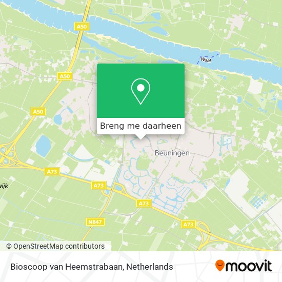 Bioscoop van Heemstrabaan kaart