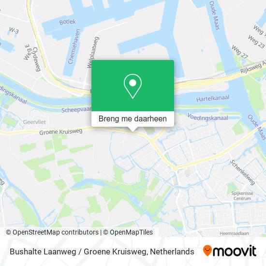 Bushalte Laanweg / Groene Kruisweg kaart