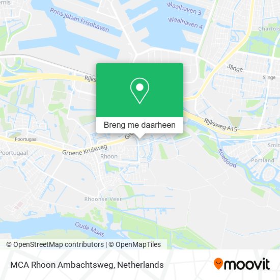 MCA Rhoon Ambachtsweg kaart
