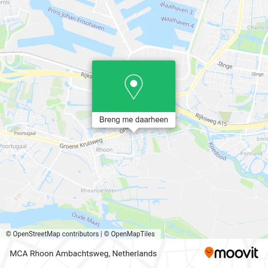 MCA Rhoon Ambachtsweg kaart