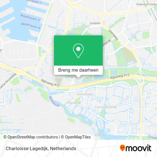 Charloisse Lagedijk kaart