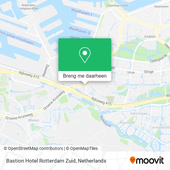 Bastion Hotel Rotterdam Zuid kaart
