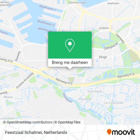 Feestzaal Schalmei kaart