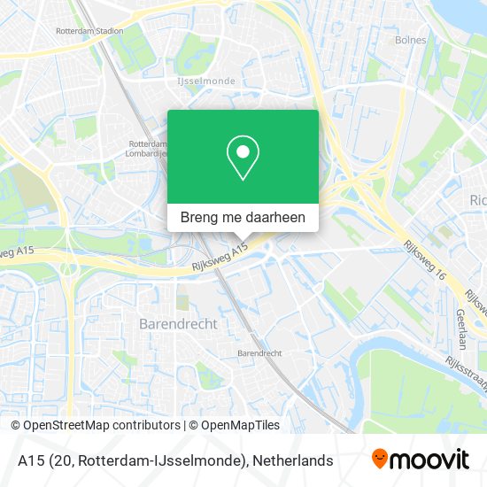 A15 (20, Rotterdam-IJsselmonde) kaart