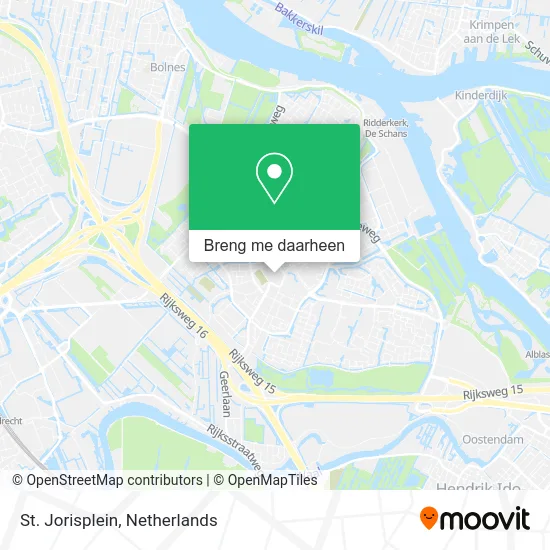 St. Jorisplein kaart