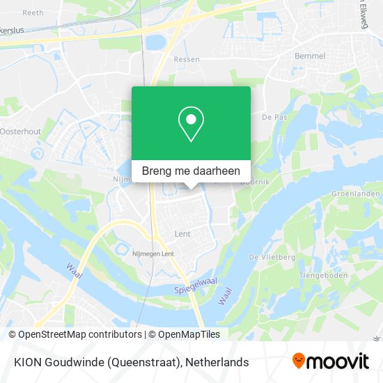 KION Goudwinde (Queenstraat) kaart