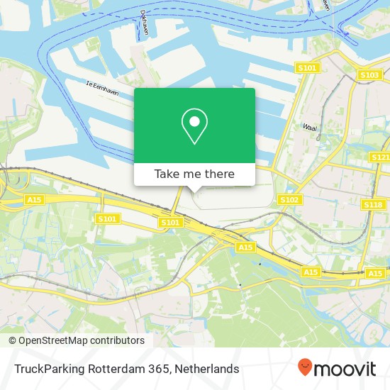 TruckParking Rotterdam 365 kaart