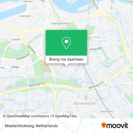 Maeterlinckweg kaart