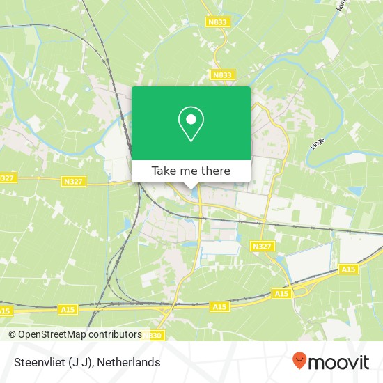 Steenvliet (J J) kaart