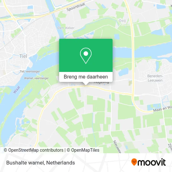 Bushalte wamel kaart