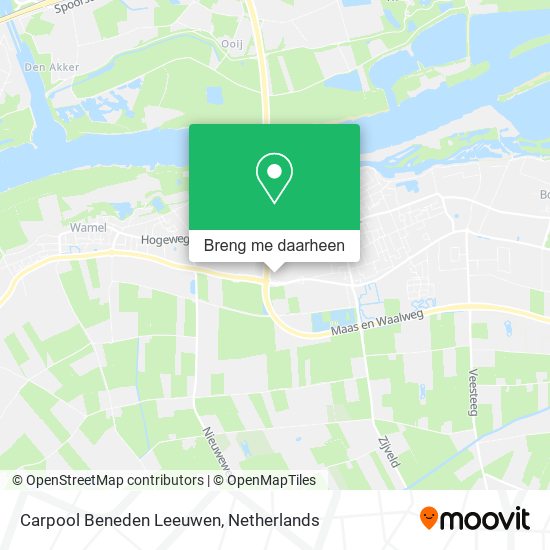 Carpool Beneden Leeuwen kaart