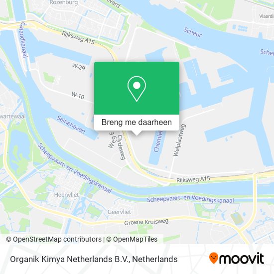 Organik Kimya Netherlands B.V. kaart