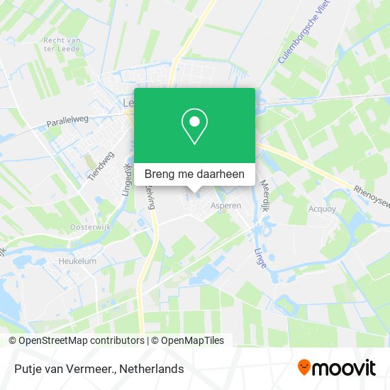 Putje van Vermeer. kaart