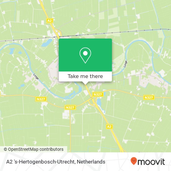 A2 's-Hertogenbosch-Utrecht kaart