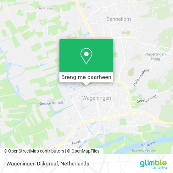 Wageningen Dijkgraaf kaart