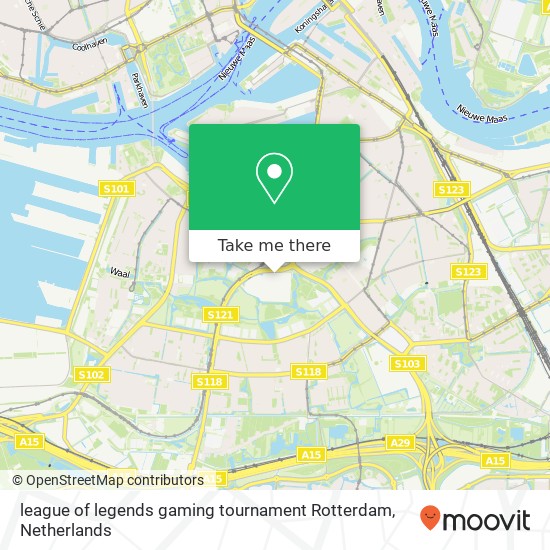 league of legends gaming tournament Rotterdam kaart