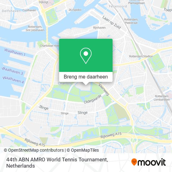 44th ABN AMRO World Tennis Tournament kaart