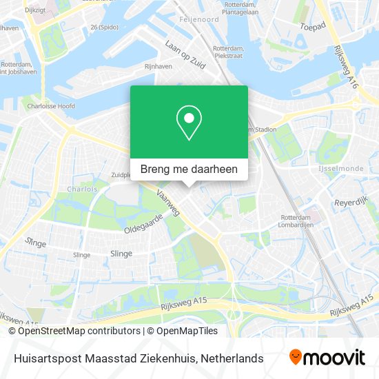 Huisartspost Maasstad Ziekenhuis kaart