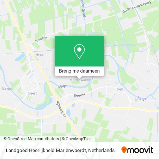 Landgoed Heerlijkheid Mariënwaerdt kaart