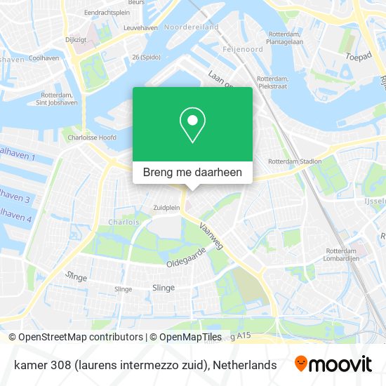kamer 308 (laurens intermezzo zuid) kaart
