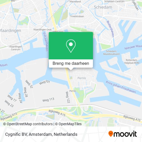 Cygnific BV, Amsterdam kaart