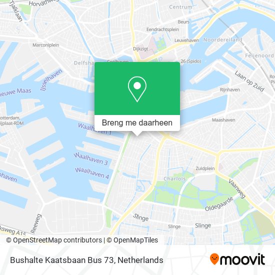 Bushalte Kaatsbaan Bus 73 kaart