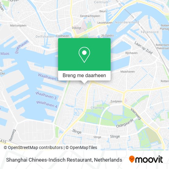 Shanghai Chinees-Indisch Restaurant kaart