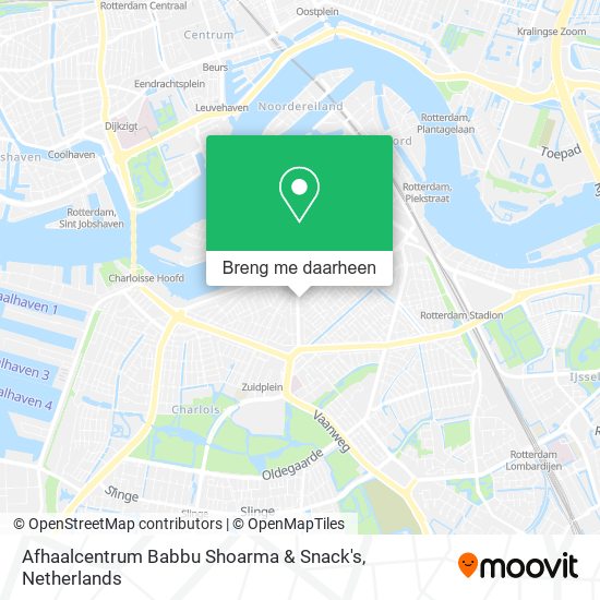 Afhaalcentrum Babbu Shoarma & Snack's kaart