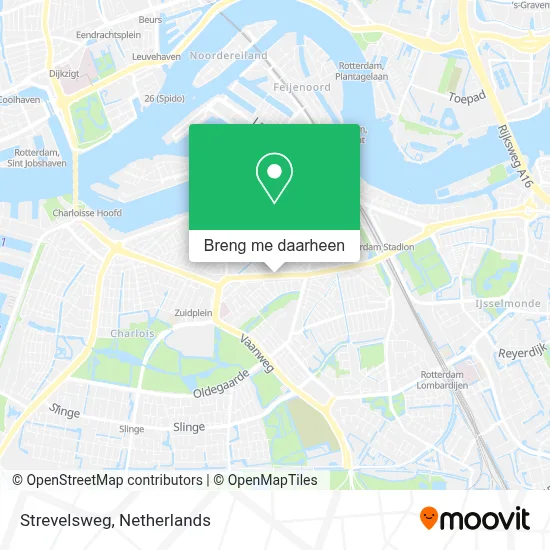 Strevelsweg kaart