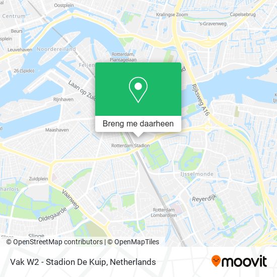 Vak W2 - Stadion De Kuip kaart