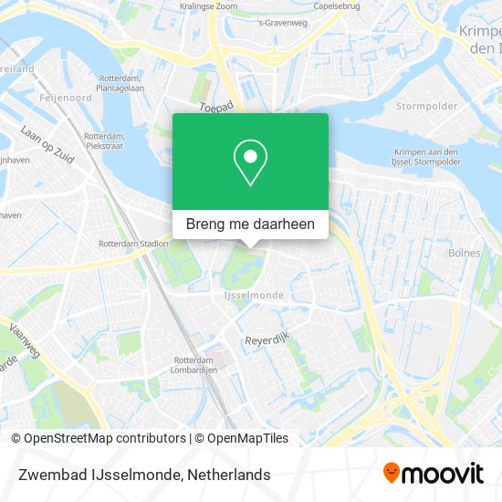 Zwembad IJsselmonde kaart