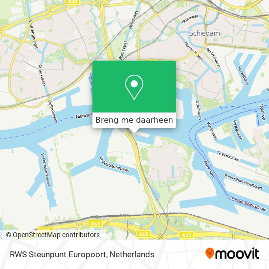 RWS Steunpunt Europoort kaart