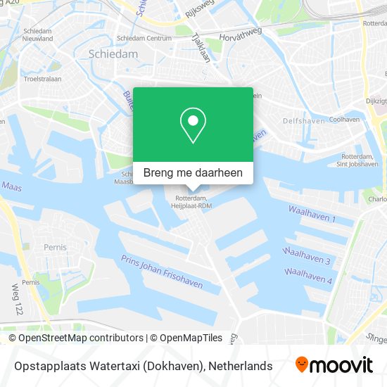 Opstapplaats Watertaxi (Dokhaven) kaart