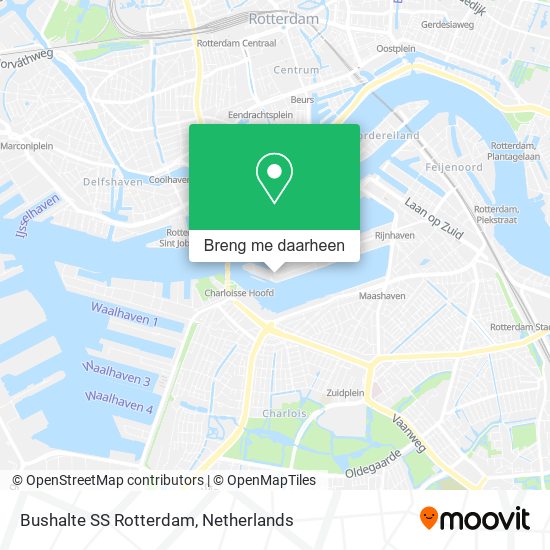 Bushalte SS Rotterdam kaart