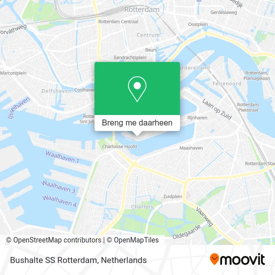 Bushalte SS Rotterdam kaart