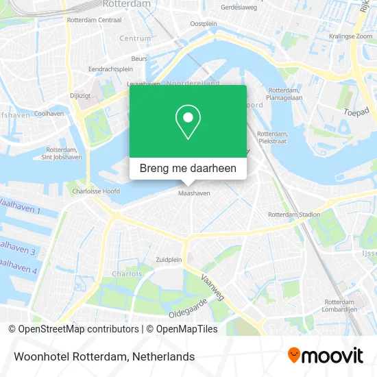 Woonhotel Rotterdam kaart