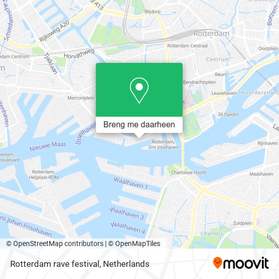 Rotterdam rave festival kaart