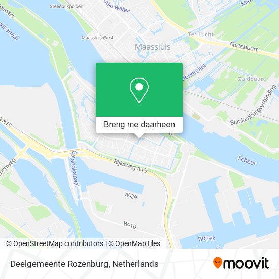 Deelgemeente Rozenburg kaart